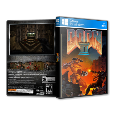 Doom 2 1994 Pc Game Cover Tasarımı